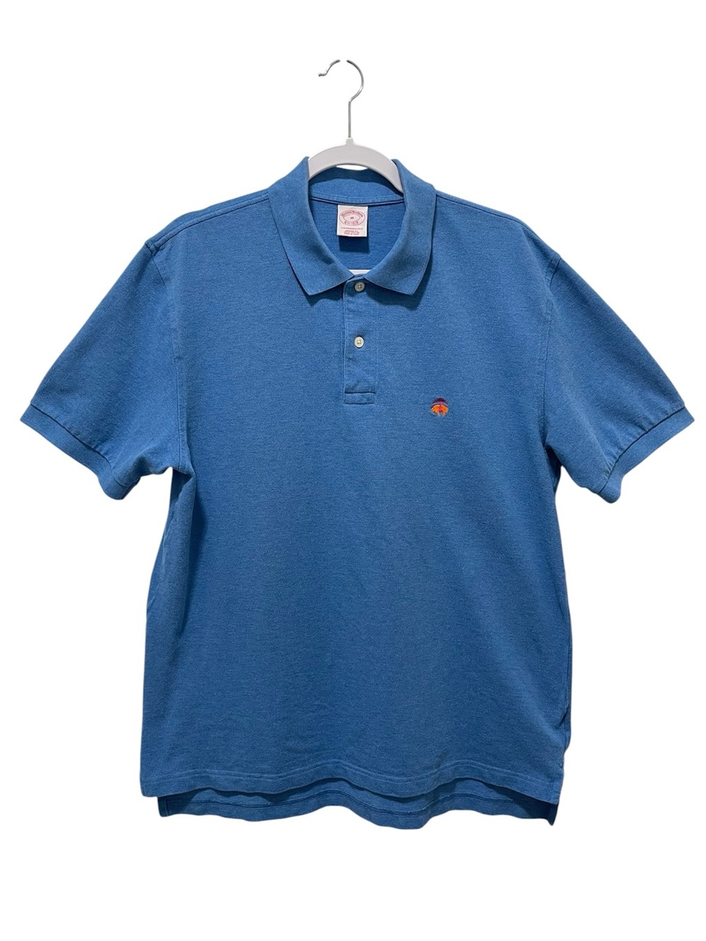 Brooks Brothers Performance Polo Blue Original Fit 100% Cotton Preppy Men M